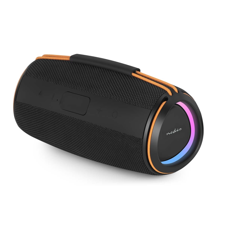 LED polnilni zvočnik 60W/2000 mAh IPX4 črna
