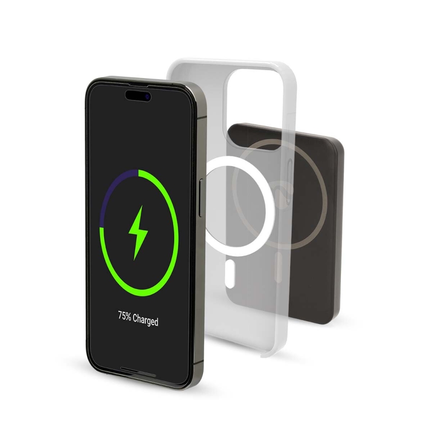 Power Bank 2v1 MagSafe 5000 mAh črna