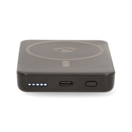 Power Bank 2v1 MagSafe 5000 mAh črna