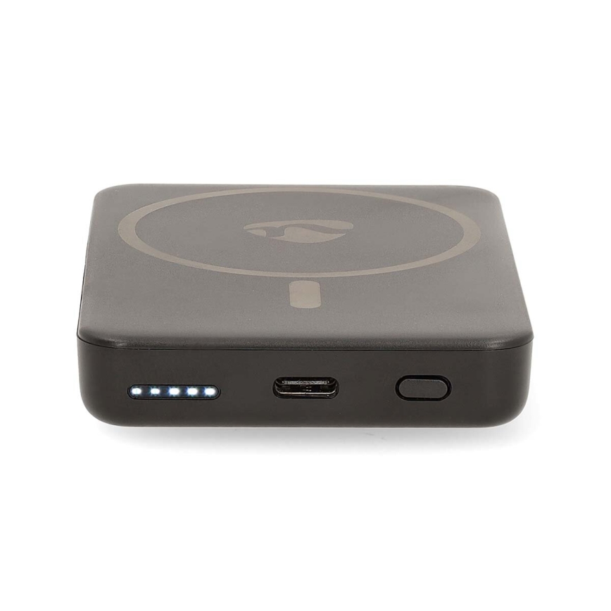 Power Bank 2v1 MagSafe 5000 mAh črna