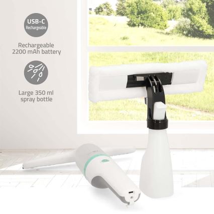 Akumulatorski sesalnik za okna 12W/2200 mAh IPX4