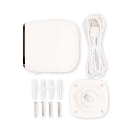 Pametna zunanja polnilna kamera s senzorjem SmartLife 4MP Quad HD 1440p 5V/5200mAh Wi-Fi Tuya IP66
