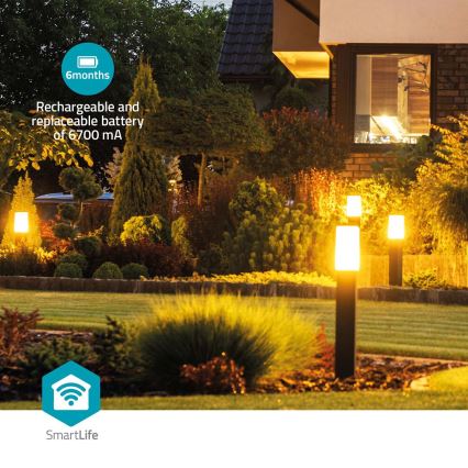 Pametna varnostna kamera 3 MP, Full HD (1296p), 6700 mAh, Wi-Fi, Tuya, IP65