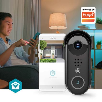 Pametni videozvonec SmartLife s senzorjem gibanja, 5V, Full HD 1080p, IP54, Wi‑Fi, Tuya