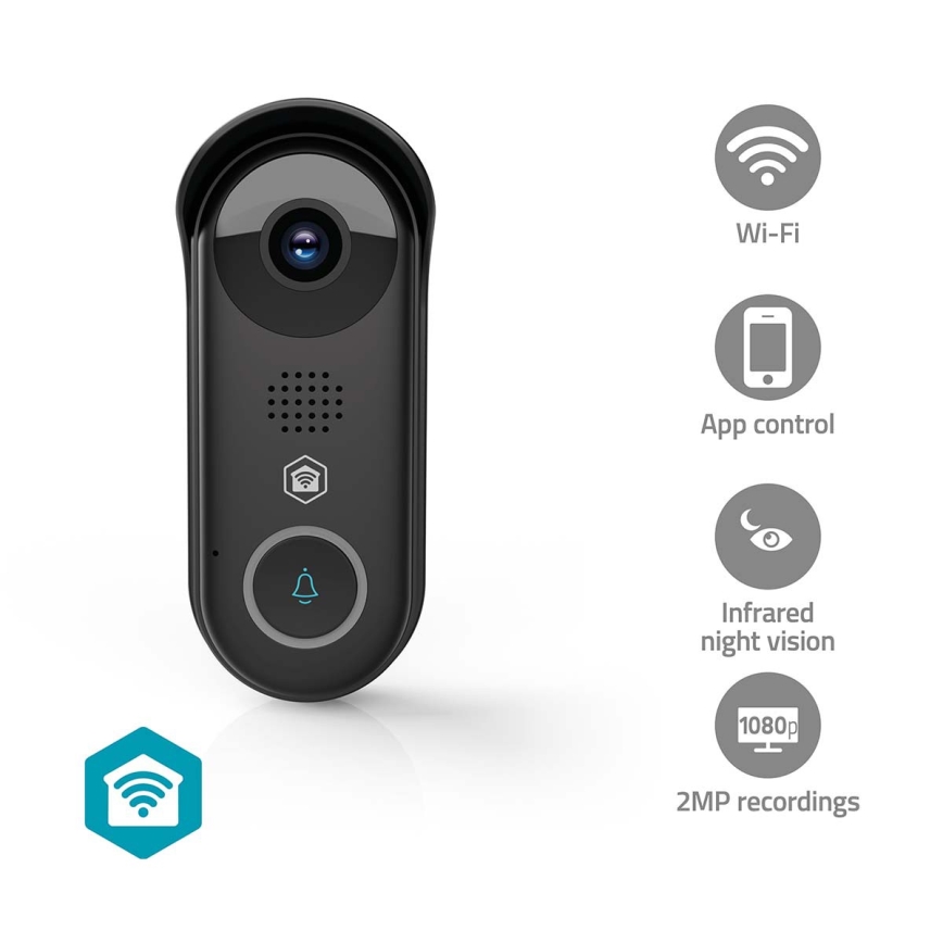 Pametni videozvonec SmartLife s senzorjem gibanja, 5V, Full HD 1080p, IP54, Wi‑Fi, Tuya