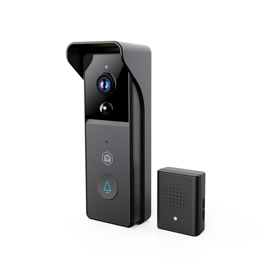 Video zvonec s senzorjem gibanja SmartLife 4400 mAh Full HD 1296p IP44 Wi-Fi Tuya