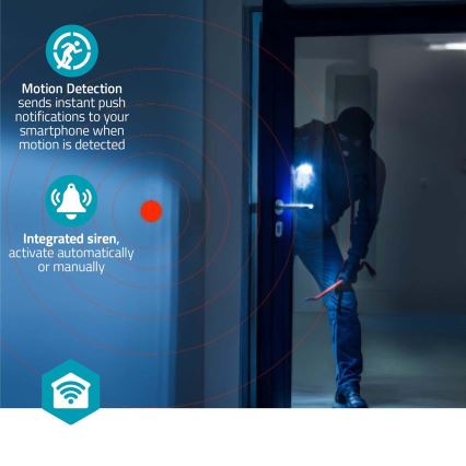 Pametna kamera Smartlife 5V 3MP Full HD 1296p Wi-Fi Tuya