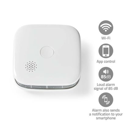 Detektor dima SmartLife 3V/1xCR123A Wi-Fi Tuya