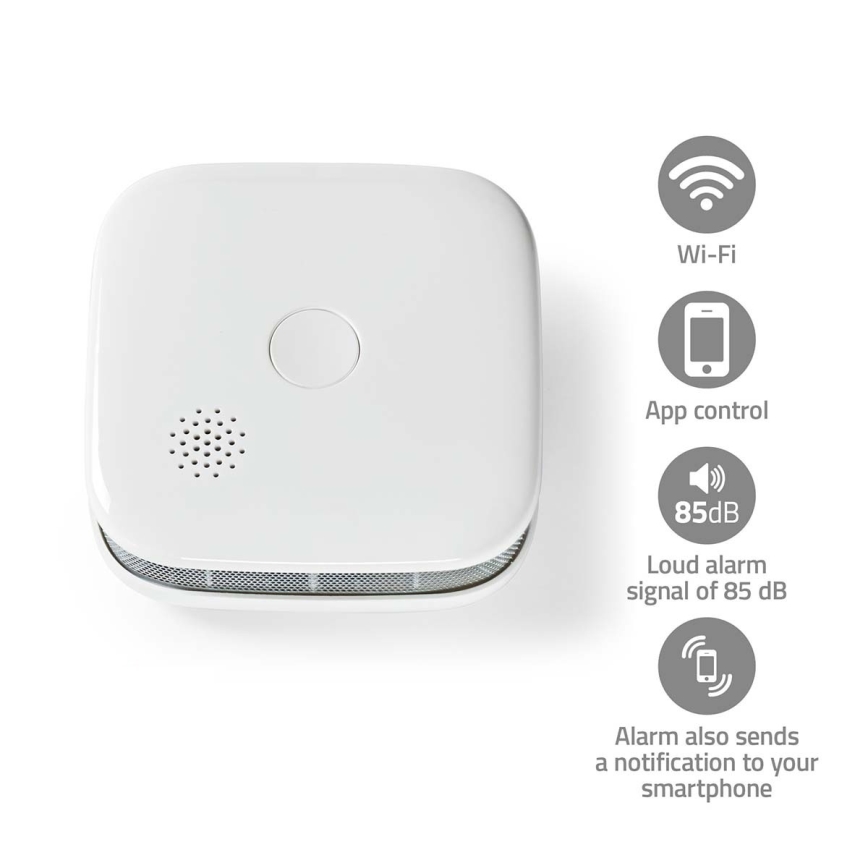 Detektor dima SmartLife 3V/1xCR123A Wi-Fi Tuya