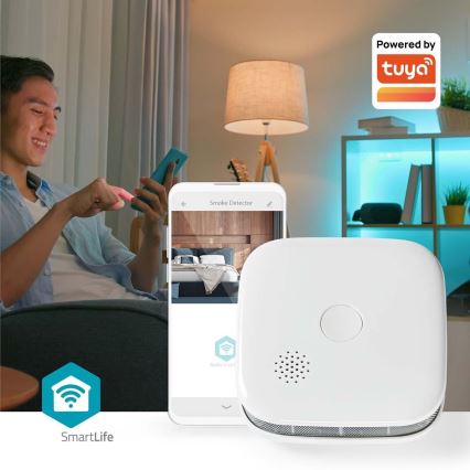 SET 3x Detektor dima SmartLife 3V/1xCR123A Wi-Fi Tuya