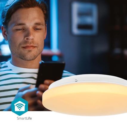 LED RGBW Zatemnitvena kopalniška stropna svetilka SmartLife LED/18W/230V 2700-6500K IP44 Wi-Fi Tuya