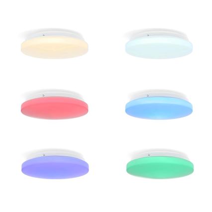 LED RGBW Zatemnitvena kopalniška stropna svetilka SmartLife LED/18W/230V 2700-6500K IP44 Wi-Fi Tuya