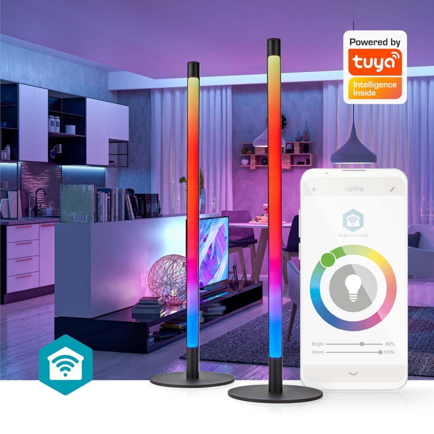 SET 2x LED RGBIC Zatemnitvena namizna svetilka SmartLife LED/36W/230V 55 cm 2700-6500K Wi-Fi Tuya + Daljinski upravljalnik
