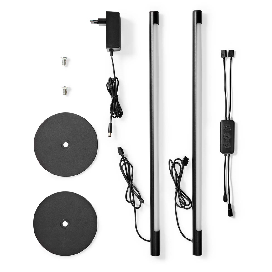 SET 2x LED RGBIC Zatemnitvena namizna svetilka SmartLife LED/36W/230V 55 cm 2700-6500K Wi-Fi Tuya + Daljinski upravljalnik