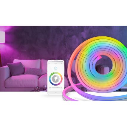 LED RGB Zatemnitveni zunanji trak SmartLife 6m LED/32W/230V Wi-Fi IP65 + Daljinski upravljalnik