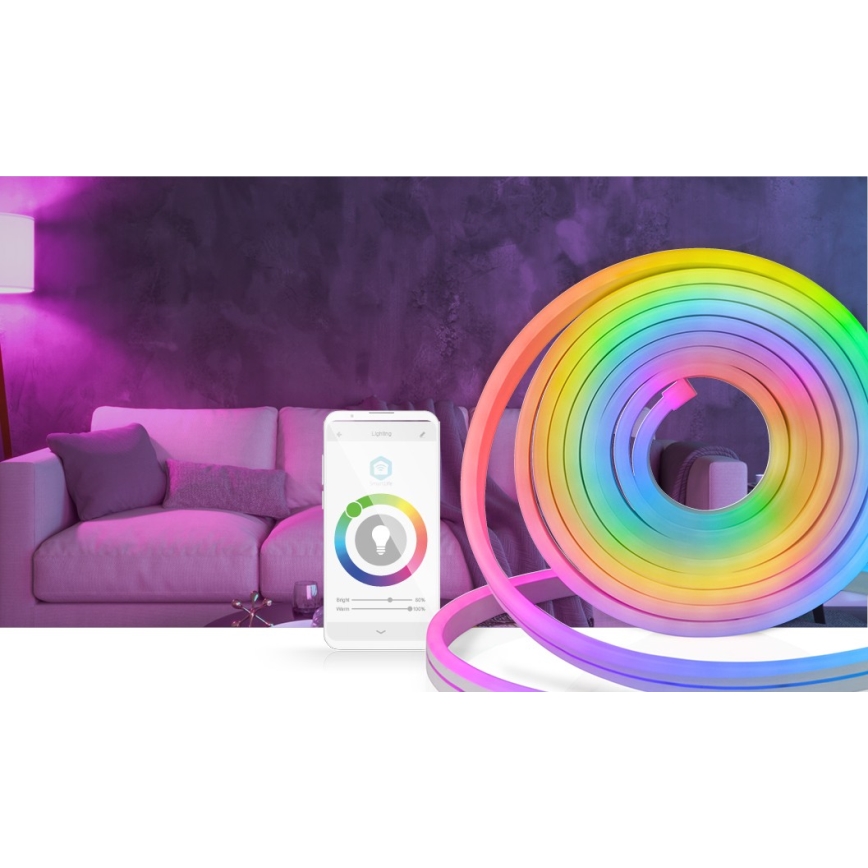 LED RGB Zatemnitveni zunanji trak SmartLife 6m LED/32W/230V Wi-Fi IP65 + Daljinski upravljalnik