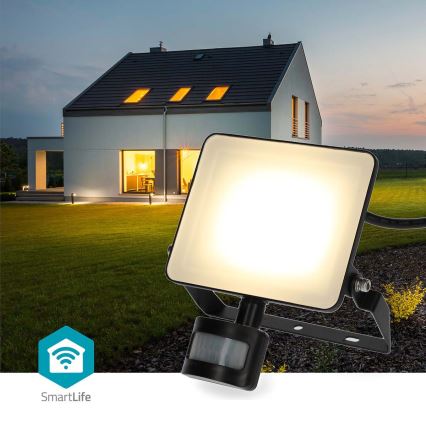 LED zatemnjevalni reflektor s senzorjem gibanja SmartLife LED/20W/230V 3000-6500K IP44 Wi-Fi