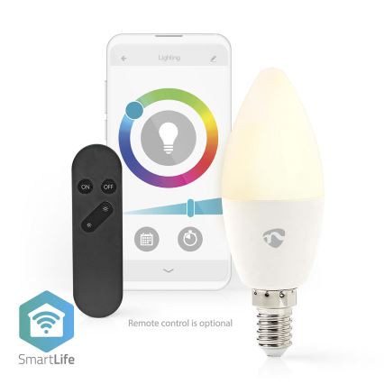 LED RGB Zatemnitvena žarnica Smartlife E14/4,9W/230V Wi-Fi 2700-6500K