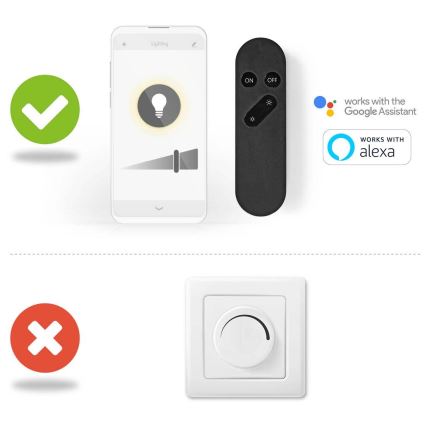 LED zatemnjevalna žarnica A60 E27/4,9W/230V Wi-Fi 1800-6500K