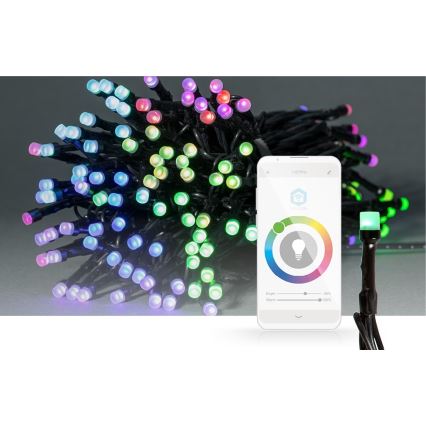LED RGB zunanji svetlobni niz 84 LED/8 funkcij 13m IP65 Wi‑Fi Tuya