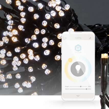 LED veriga 100xLED/8 funkcij 15m IP65 Wi-Fi Tuya