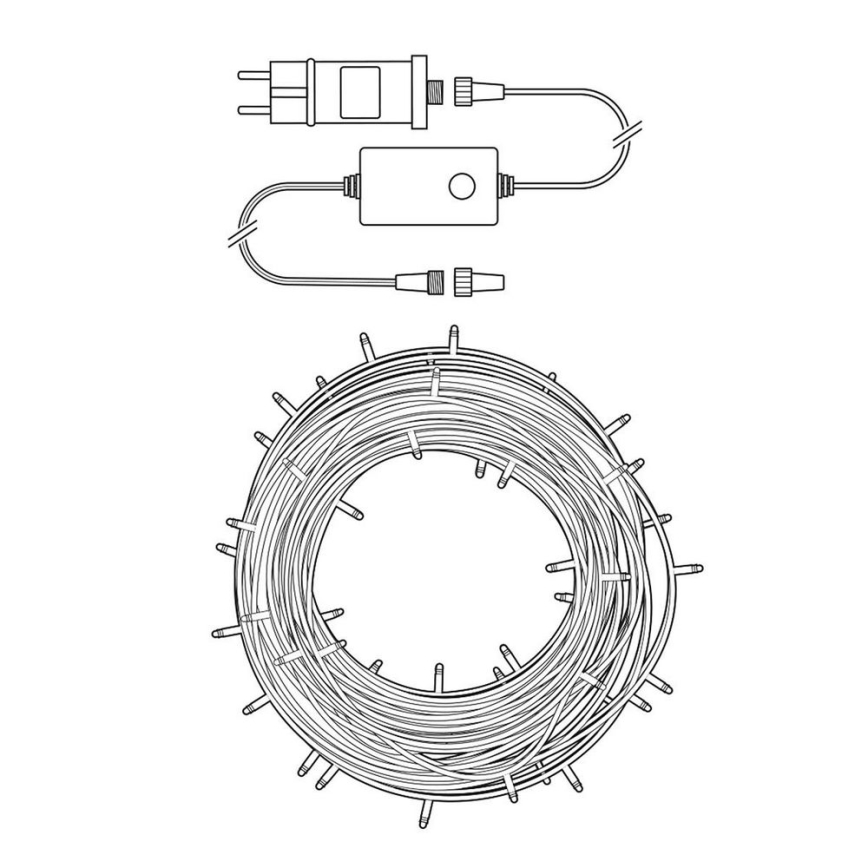 LED niz 50xLED/8 funkcij 5m IP65 Wi-Fi Tuya