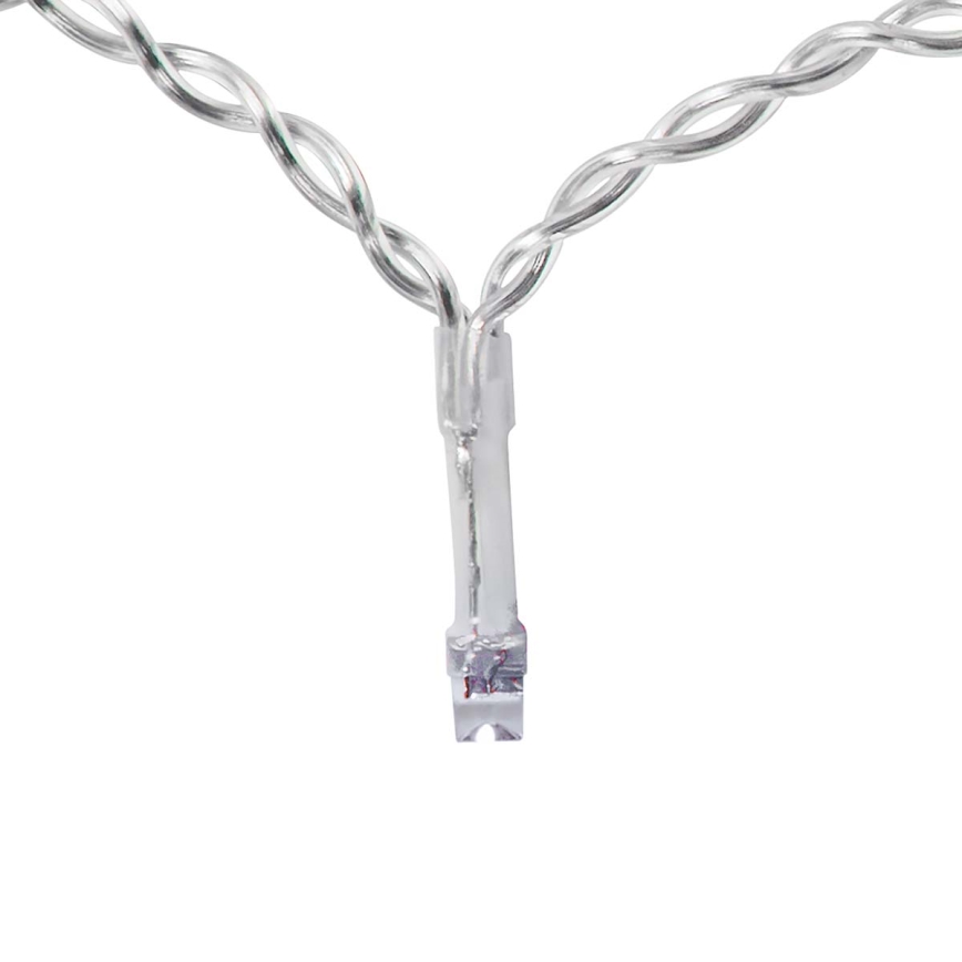 LED Božična zavesa 240xLED/8 funkcij 8m IP65 Wi-Fi Tuya hladna bela