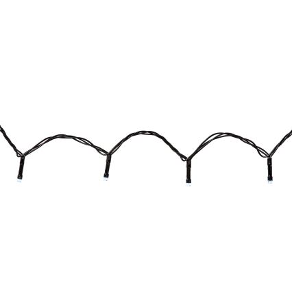 LED zunanja božična zavesa 200 LED, 8 funkcij, 5 × 4 m, IP65, Wi‑Fi (Tuya), od tople do hladne bele