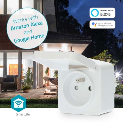Pametna vtičnica 3680W/230V/ Type E/16A Wi-Fi Tuya IP44