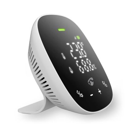 Pametni monitor kakovosti zraka z LED zaslonom SmartLife Wi-Fi
