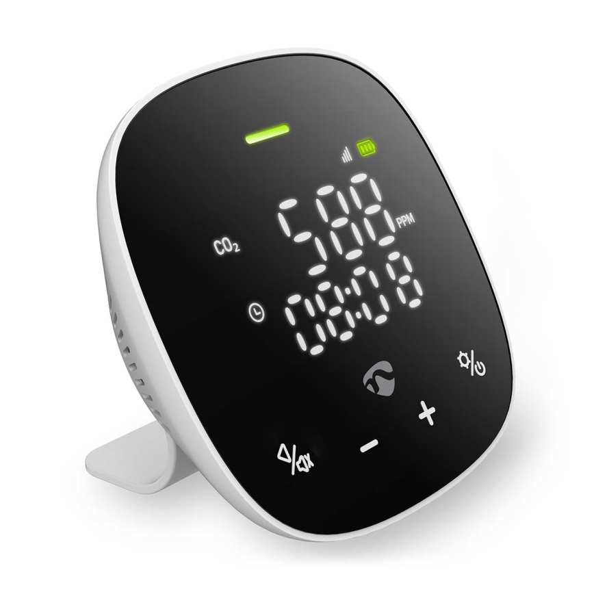 Pametni monitor kakovosti zraka z LED zaslonom SmartLife Wi-Fi