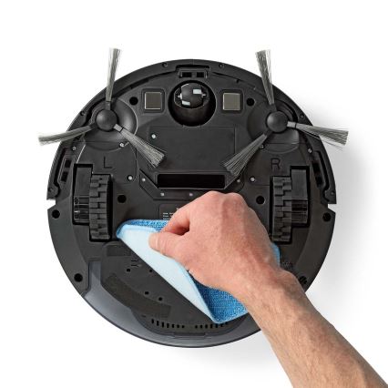 Pametni robotski sesalnik z mopom 28W/2500 mAh Wi-Fi črna + Daljinski upravljalnik