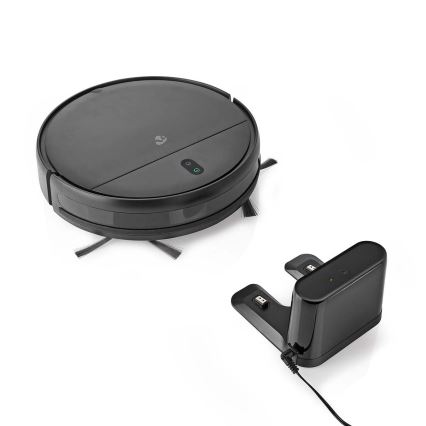 Pametni robotski sesalnik z mopom 28W/2500 mAh Wi-Fi črna + Daljinski upravljalnik