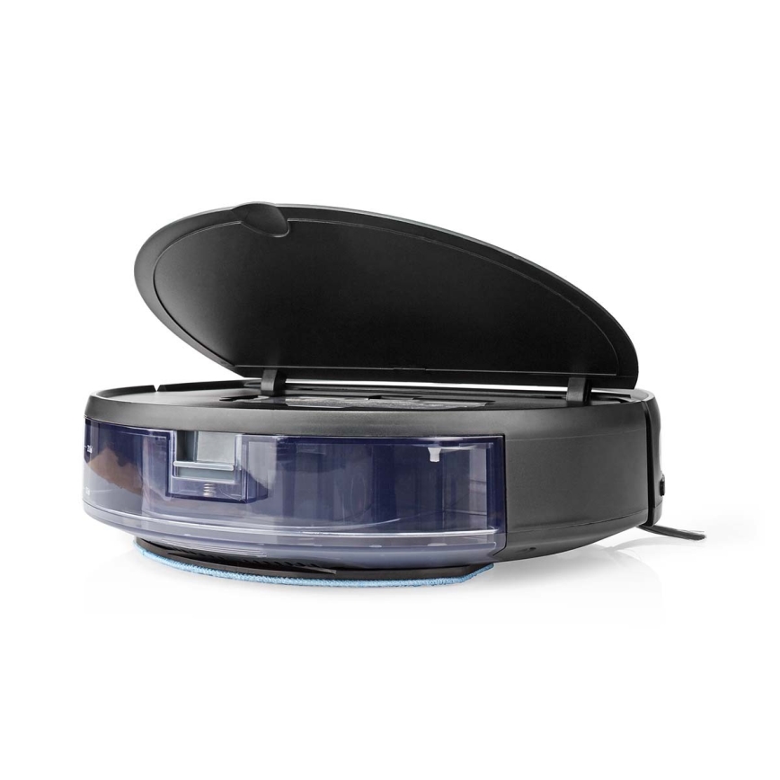 Pametni robotski sesalnik z mopom 28W/2500 mAh Wi-Fi črna + Daljinski upravljalnik
