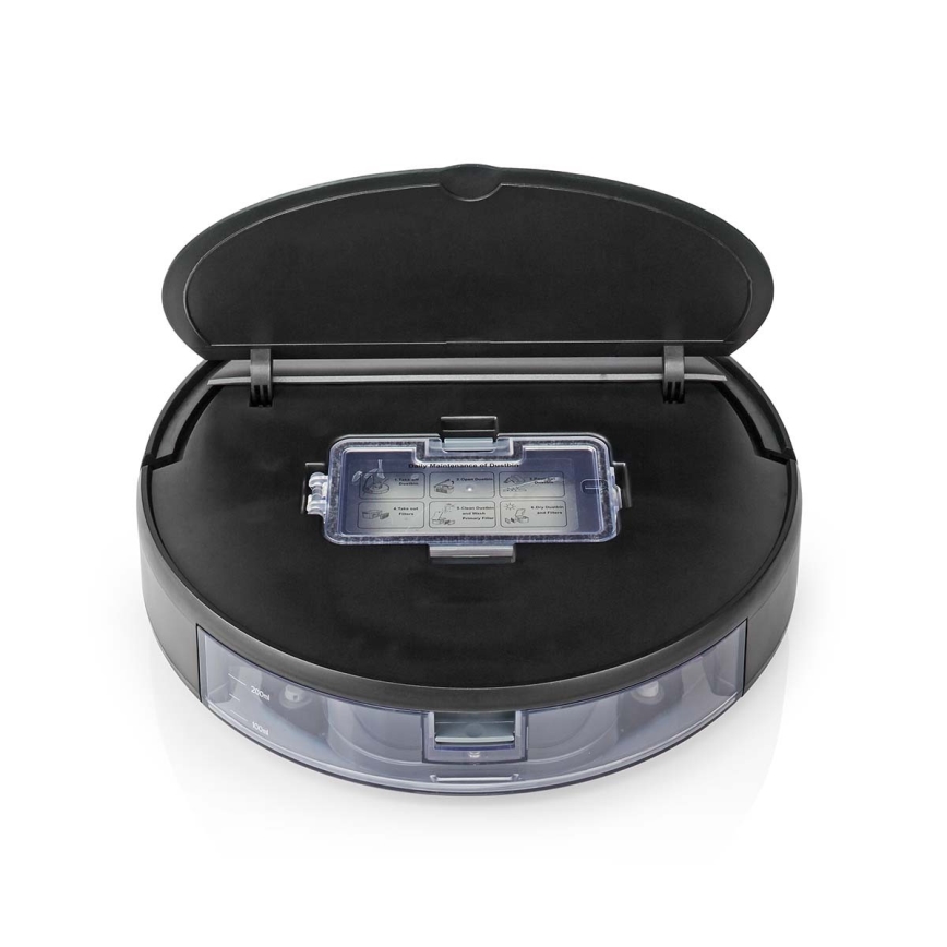 Pametni robotski sesalnik z mopom 28W/2500 mAh Wi-Fi črna + Daljinski upravljalnik