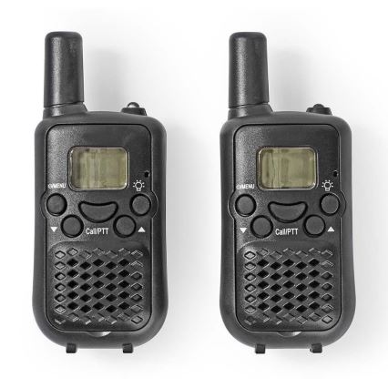 SET 2x Walkie-talkie z LED svetilko 3xAAA domet 5 km