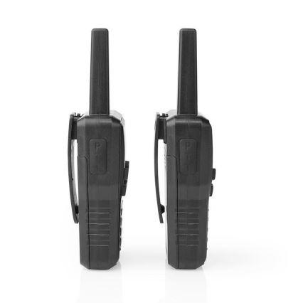 SET 2x Polnilni walkie-talkie z LED svetilko 1300 mAh domet 10 km