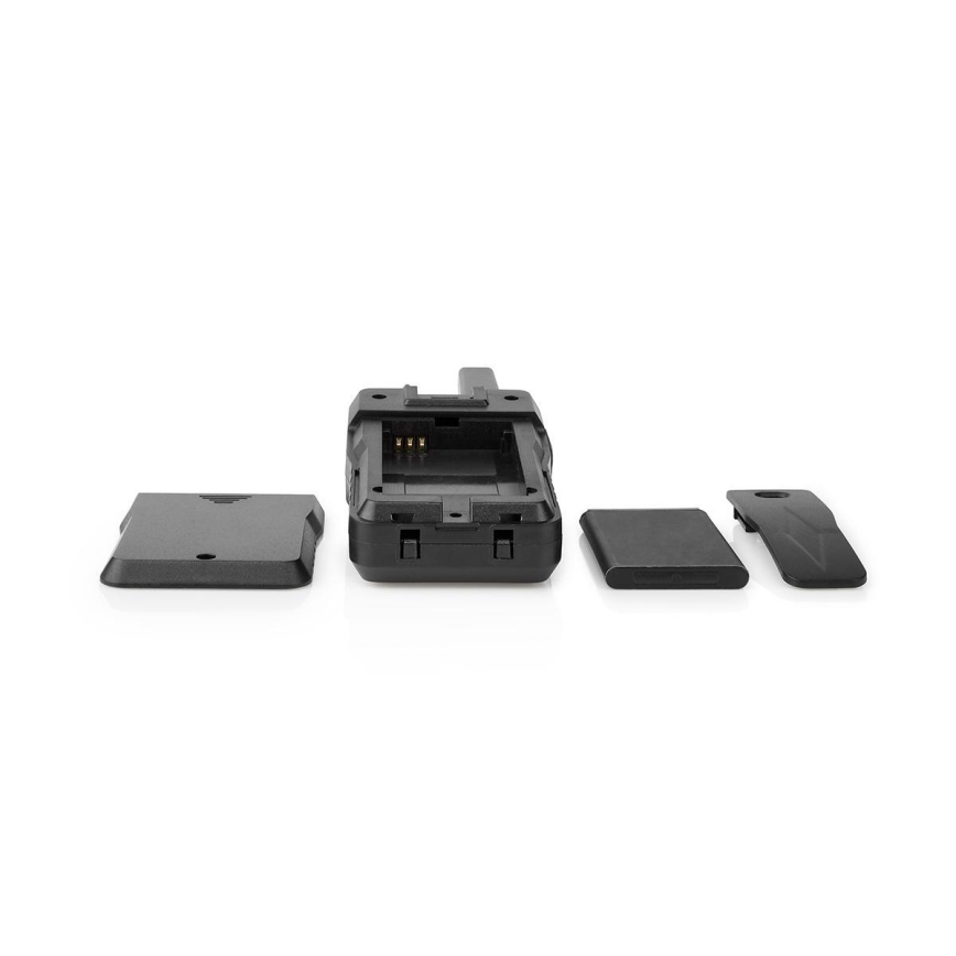 SET 2x Polnilni walkie-talkie z LED svetilko 1300 mAh domet 10 km