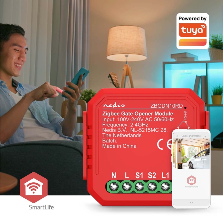 Pametno stikalo za garažna vrata SmartLife Zigbee Tuya