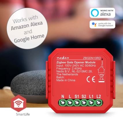 Pametno stikalo za garažna vrata SmartLife Zigbee Tuya