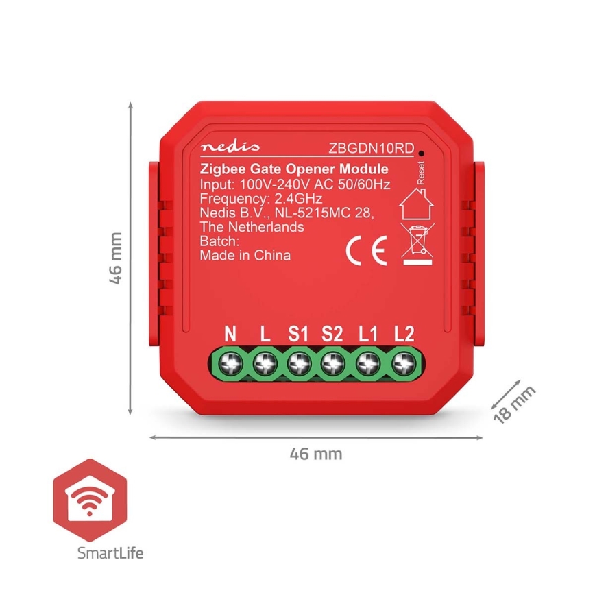 Pametno stikalo za garažna vrata SmartLife Zigbee Tuya