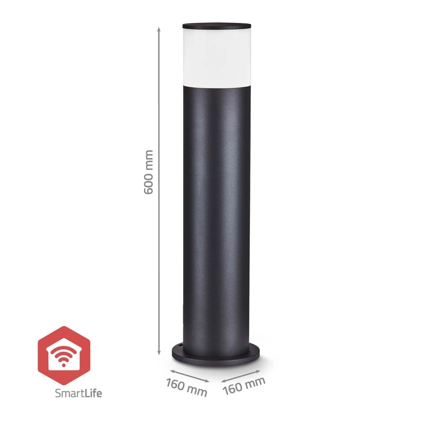 LED RGBW zatemnjiva zunanja svetilka SmartLife LED/10W/230V IP65 Wi-Fi Tuya črna