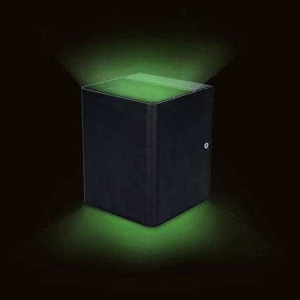 LED RGBW zatemnljivo zunanje stensko svetilo SmartLife LED/12W/230V IP65 Wi-Fi Tuya črno