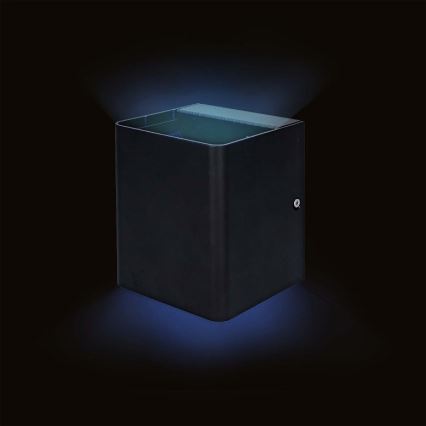 LED RGBW zatemnljivo zunanje stensko svetilo SmartLife LED/12W/230V IP65 Wi-Fi Tuya črno