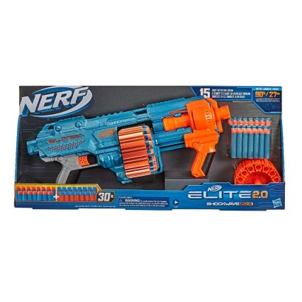 Nerf - Otroška pištola Elite 2.0 Shockwave RD-15 Blaster z dodatki