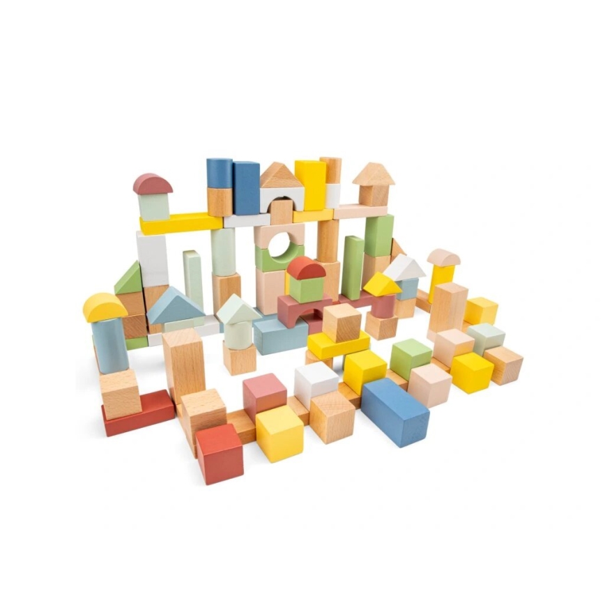 New Classic Toys - Leseni bloki 100 kom.