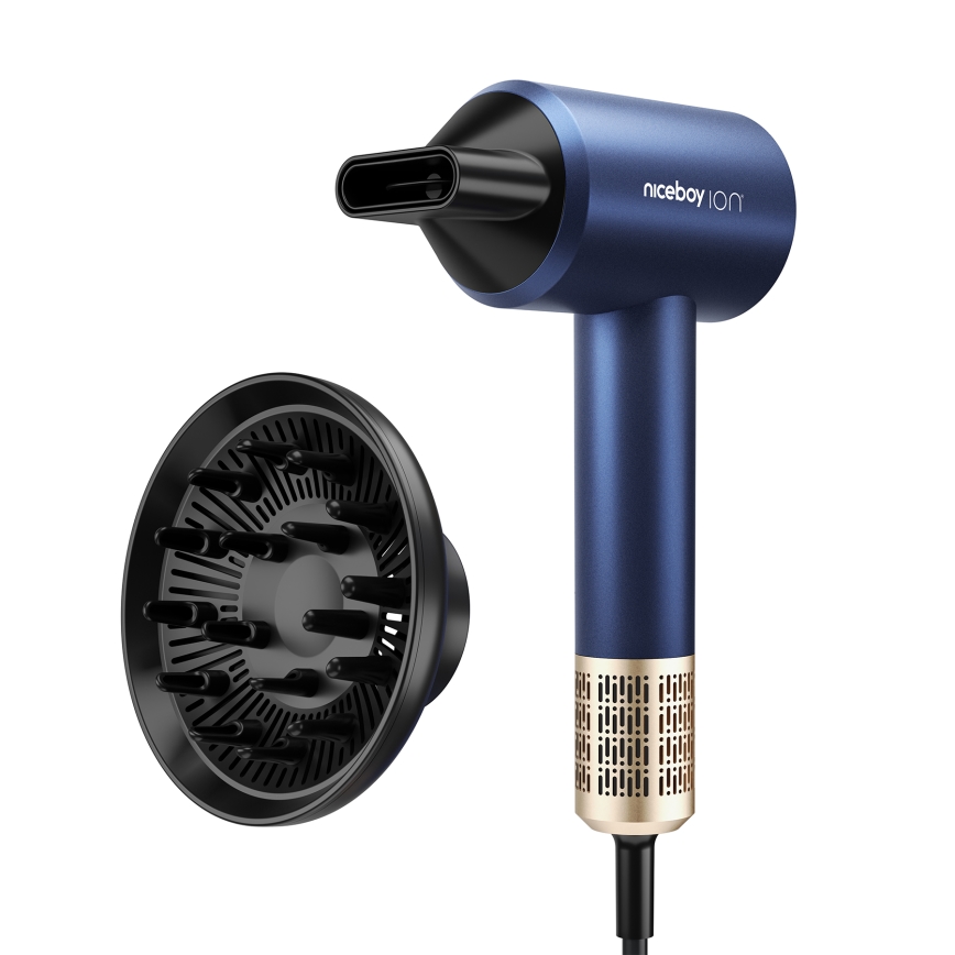 Niceboy AirSonic ELITE - Sušilnik za lase 2200W/230V modra
