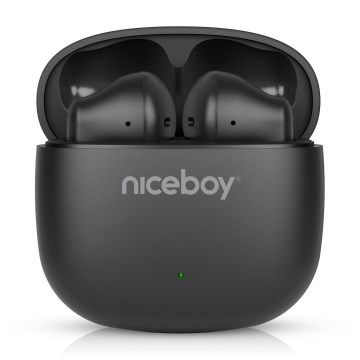 Niceboy Beans 4 POP - Brezžične slušalke 200 mAh + 2x 30 mAh IPX4 črna
