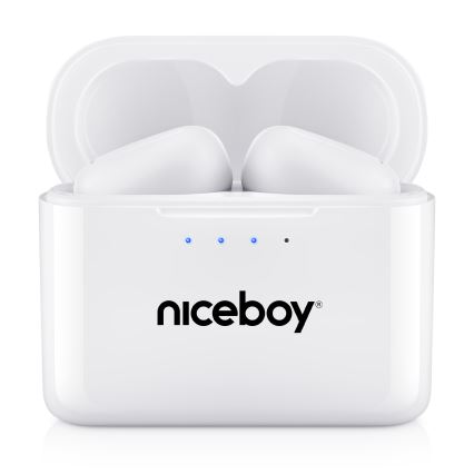 Niceboy HIVE Podsie 4 - Brezžične slušalke IP54 bela