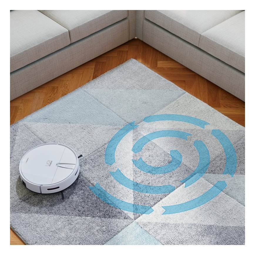 Niceboy ION Charles i4 - Pametni robotski sesalnik 2v1 4400 mAh Wi-Fi bela + Daljinski upravljalnik